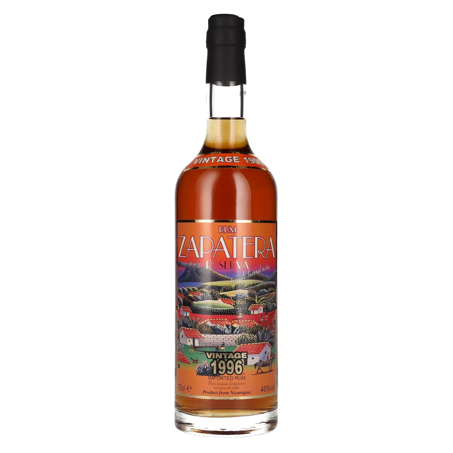 Zapatera Rum Reserva Cask No. 62 Vintage 1996 40% Vol. 0,7l