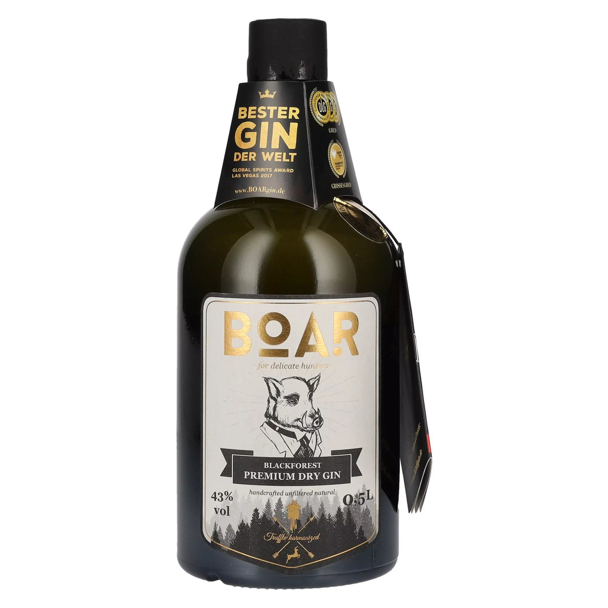 BOAR Blackforest Premium Dry Gin 43% ABV 0.5l
