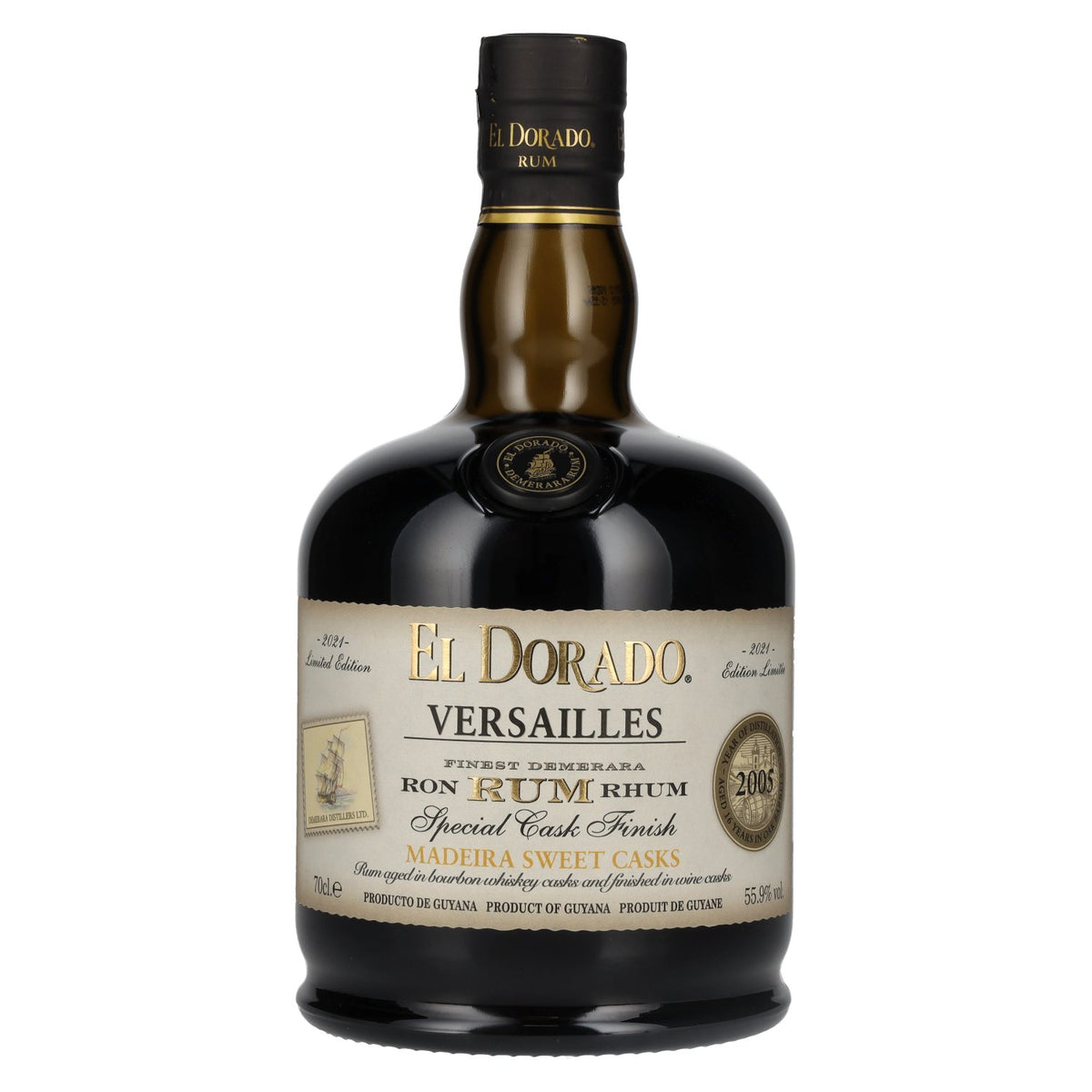 El Dorado Rum VERSAILLES Special Madeira Sweet Casks 2005 55.9% vol. 0.7 l