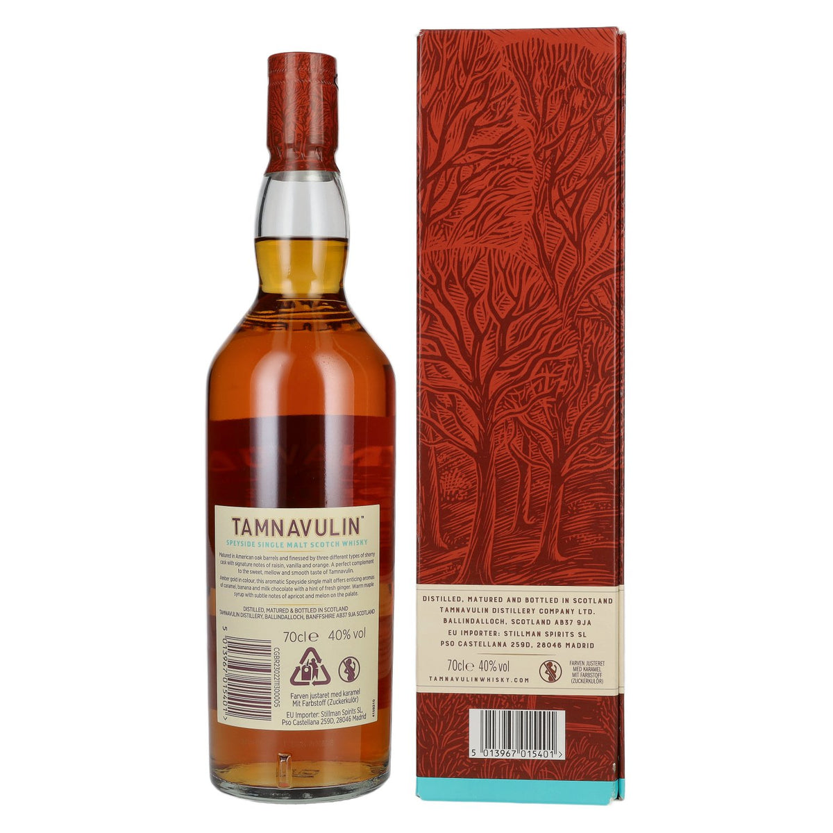 Tamnavulin SHERRY CASK Speyside Single Malt Scotch Whisky 40% vol. 0,7 l in geschenkverpakking