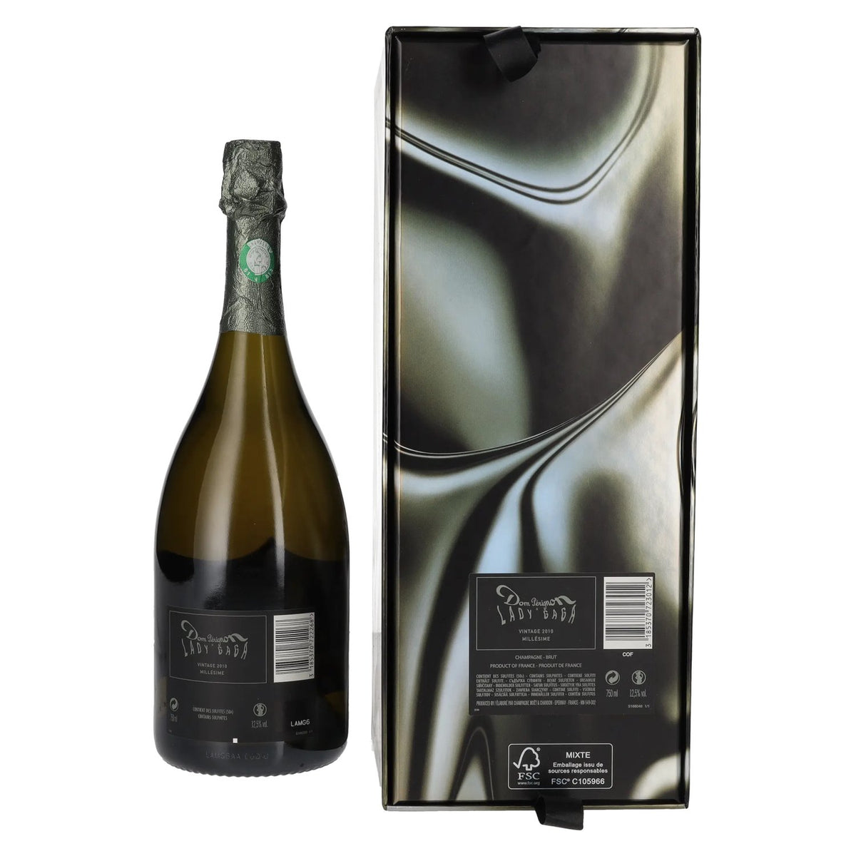 Dom Pérignon Champagne LADY GAGA Brut Vintage 2010 12,5% Vol. 0,75l in Geschenkbox