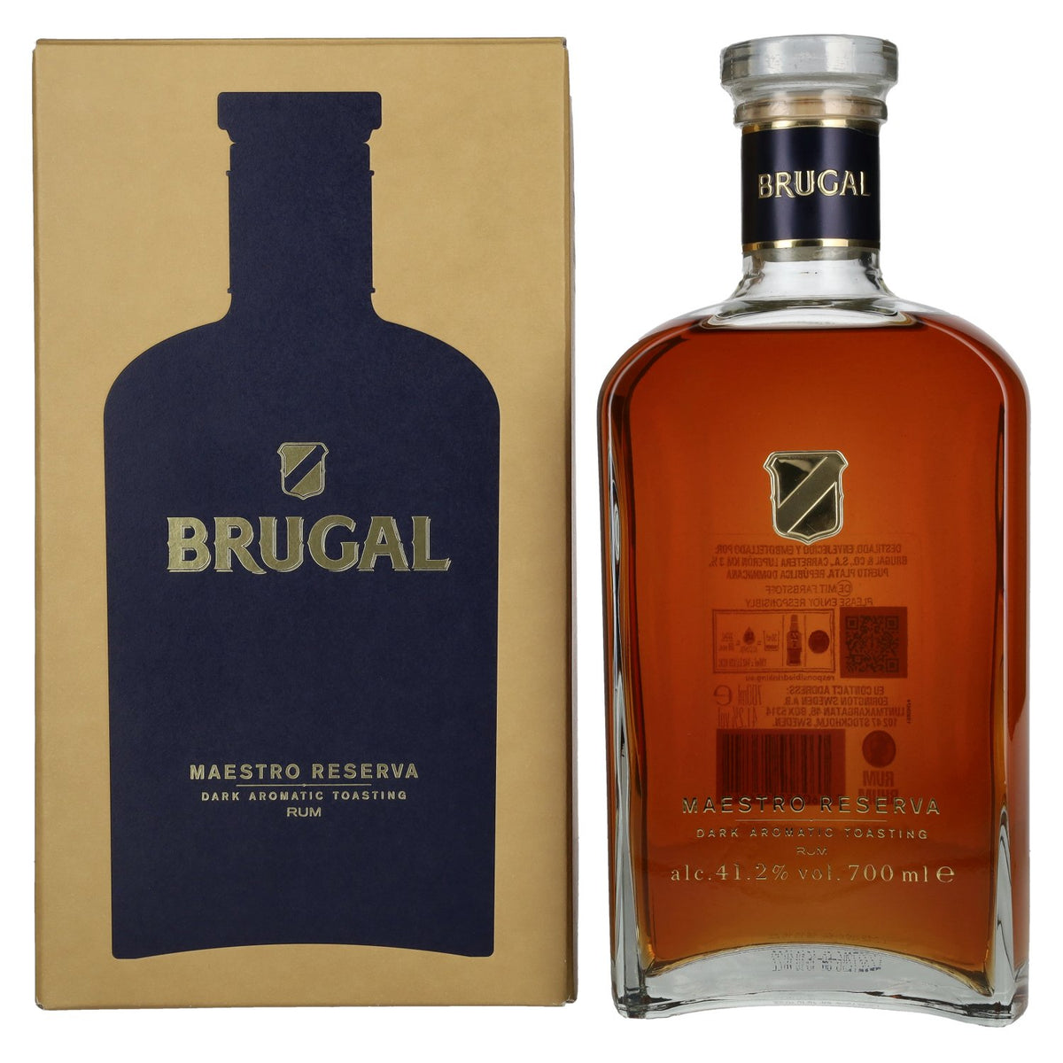 Brugal Maestro Reserva Rum 41.2% ABV, 0.7 litres, in a gift box