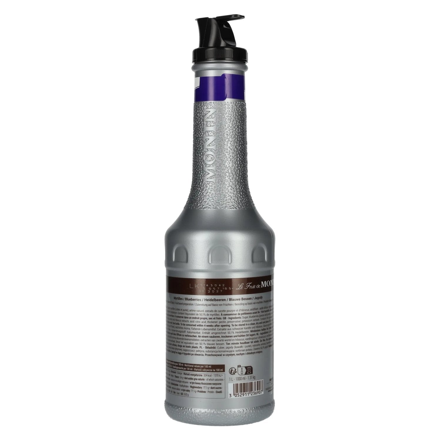 Monin vruchtenpuree HIDELBEERE 1l PET