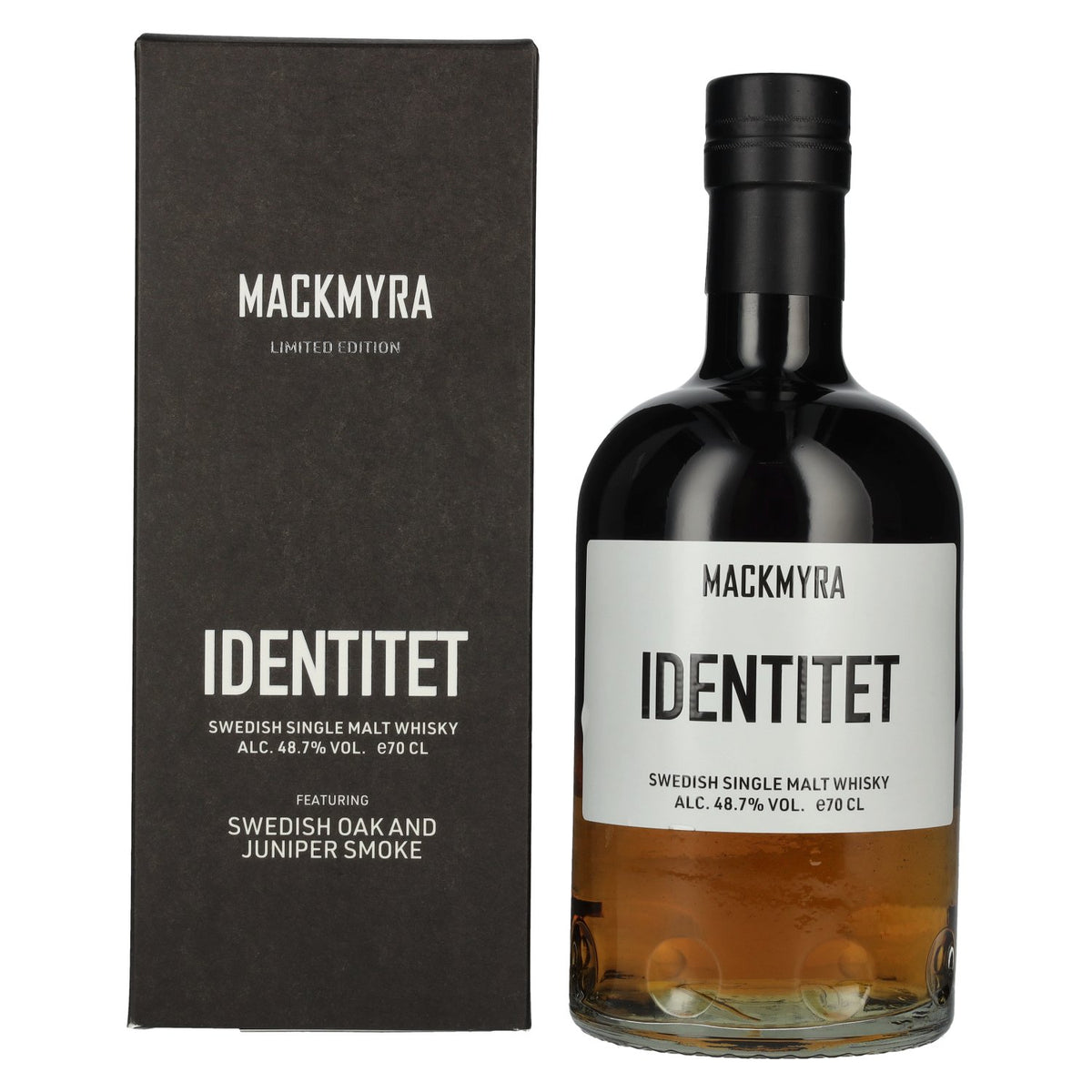 Mackmyra IDENTITET Swedish Single Malt Whisky 48.7% ABV 0.7l in a gift box