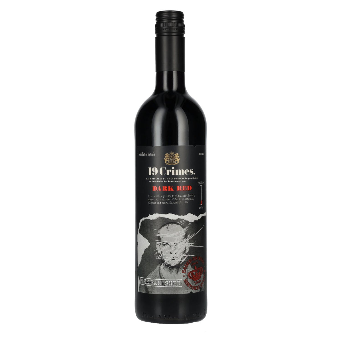 19 Crimes The Banished Rouge foncé 13,5 % vol. 0,75 l