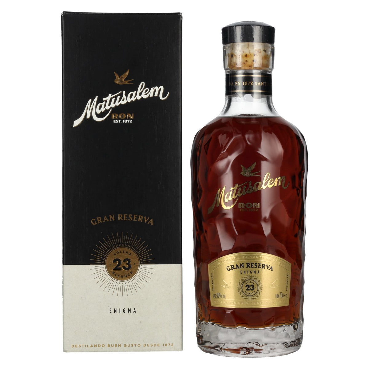Ron Matusalem 23 Solera Gran Reserva ENIGMA Rum 40% vol. 0.7 l in a gift box