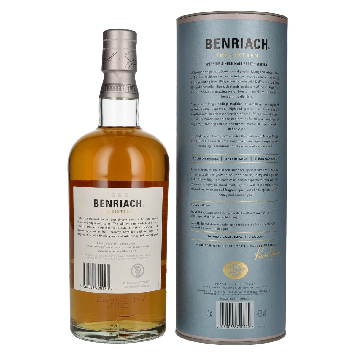 Benriach THE SIXTEEN Single Malt Three Cask Matured 43% vol. 0.7 l in a gift box