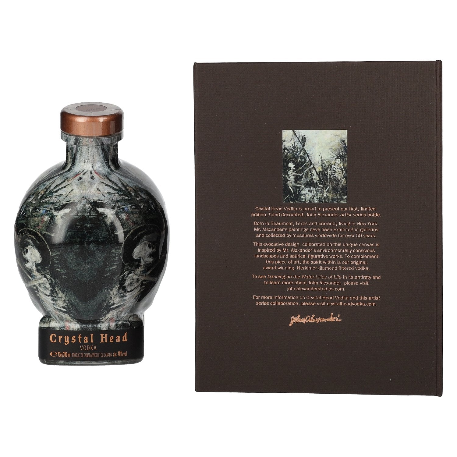 Crystal Head Vodka John Alexander Artist Series 40% Vol. 0,7l in Geschenkbox