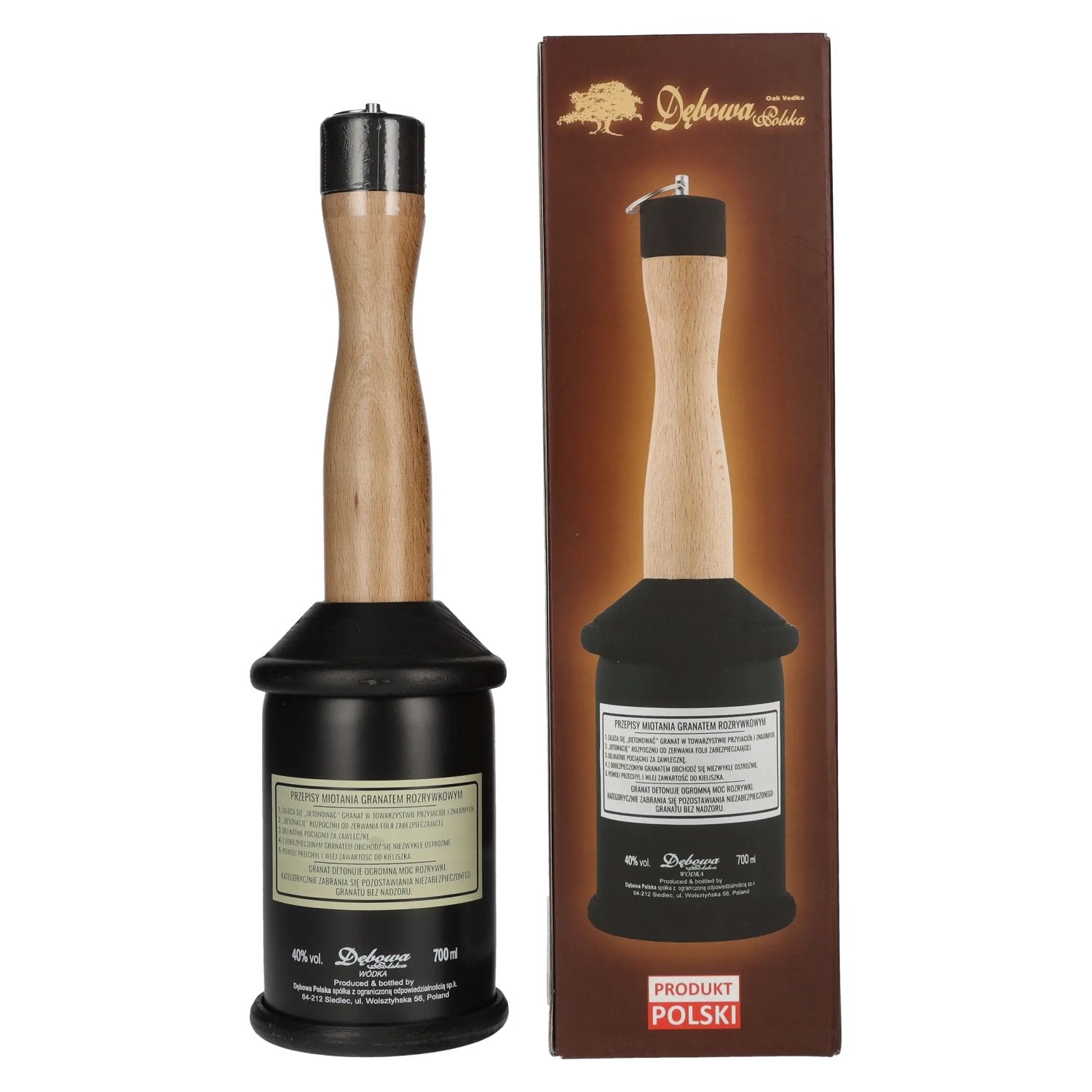 Debowa Wódka Rozrywkowy G-7 Granat 40% vol. 0,7l en boîte cadeau
