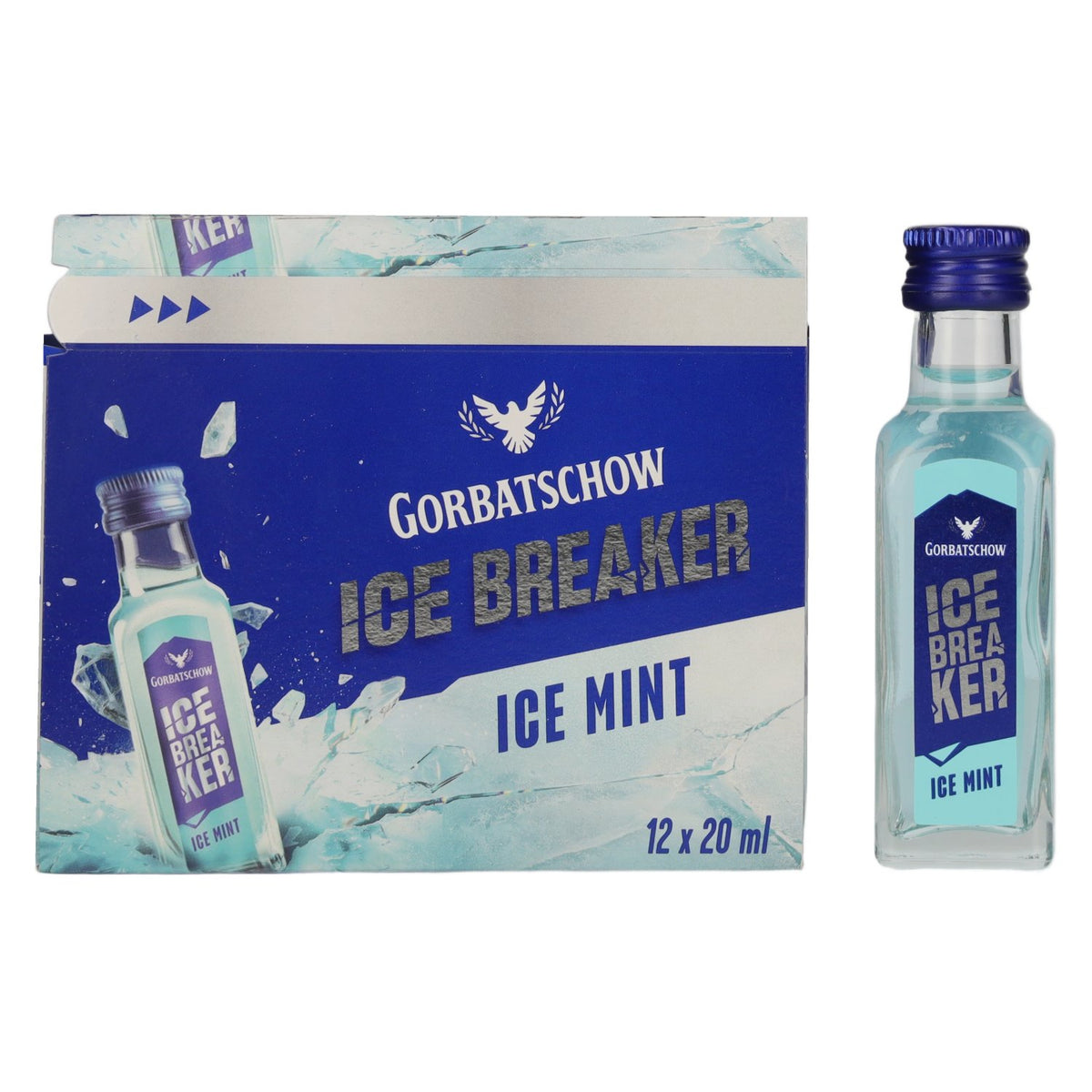Gorbatschow Wodka Ice Breaker Ice Mint 16% vol. 12 x 0,02 l