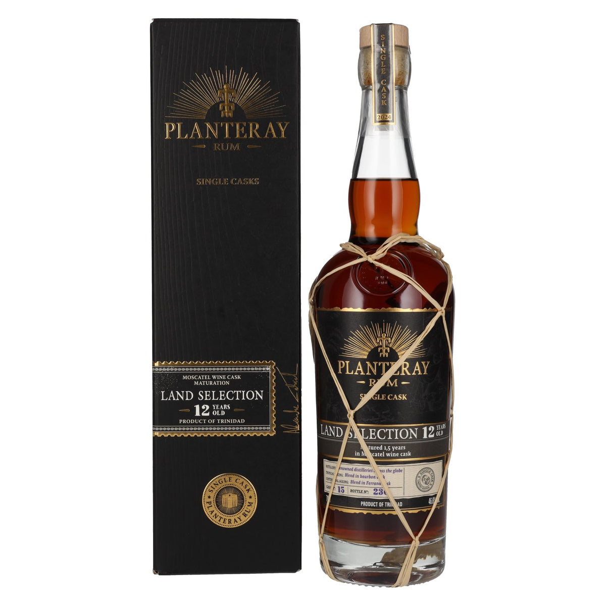 Planteray Rum LANDS SELECTION 12 Years Old Moscatel Cask Finish 46.6% vol. 0.7 l in a gift box
