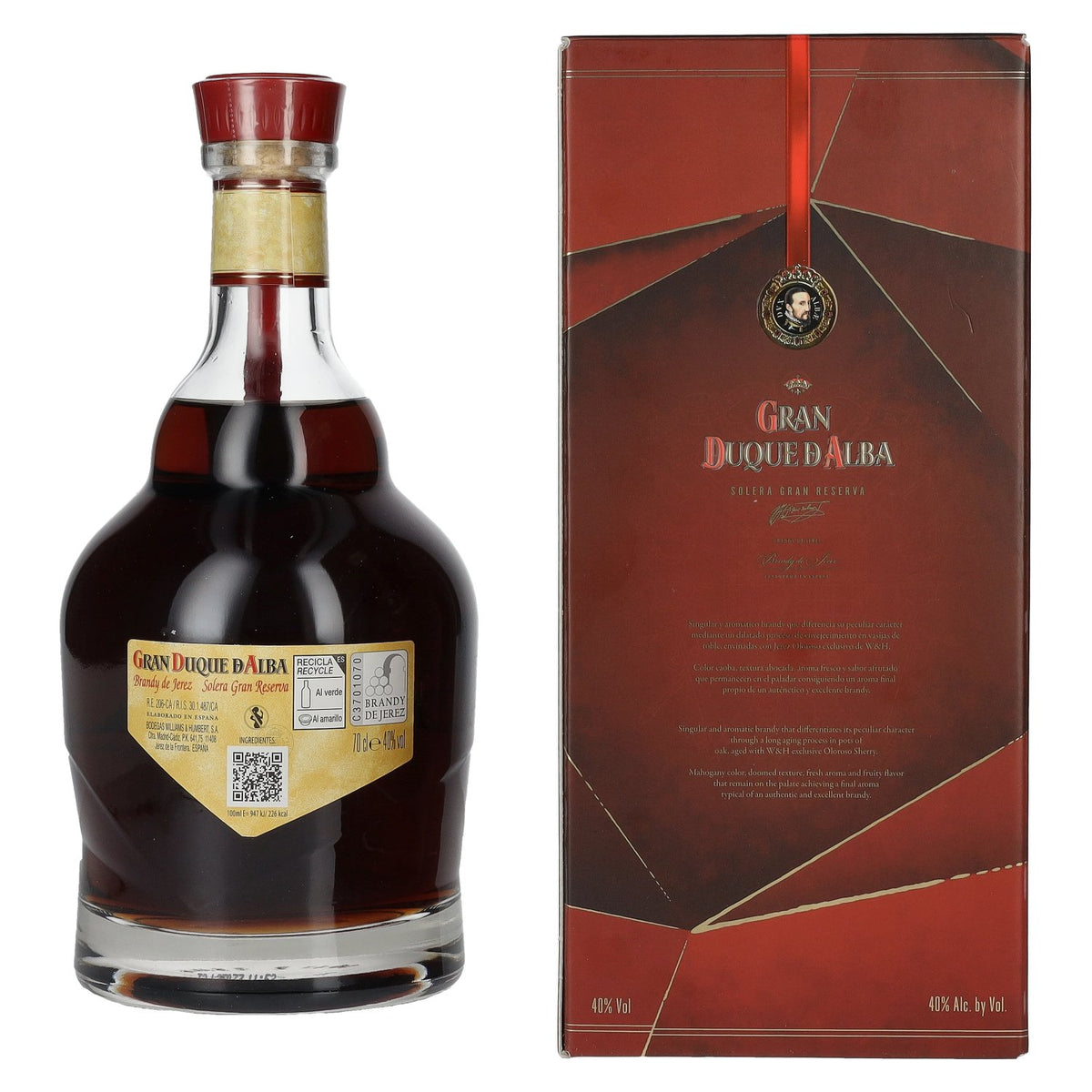 Gran Duque d'Alba Solera Gran Reserva Brandy de Jerez 40% Vol. 0,7l in Geschenkbox