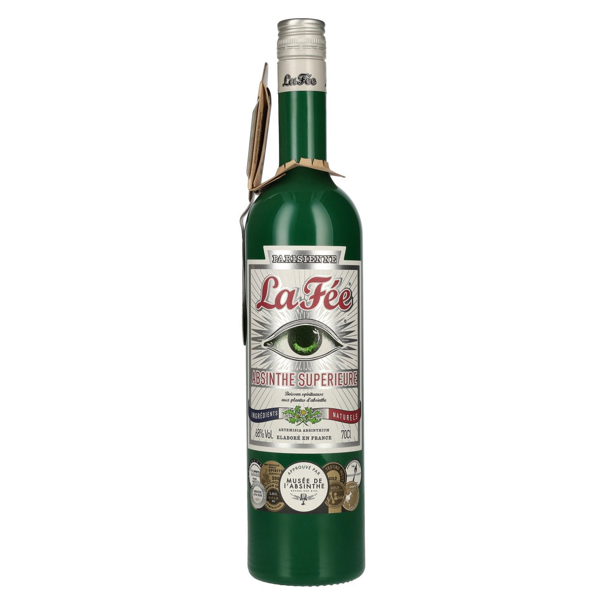 La Fée Absinthe Parisienne 68% ABV, 0.7 litres, with absinthe spoon