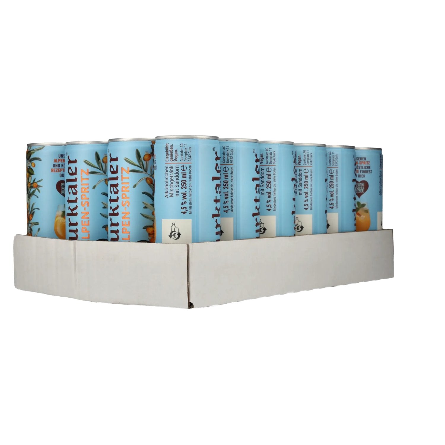 Gurktaler Alpen-Spritz apéritif 4,5% vol. 24x0,25l canettes consignées