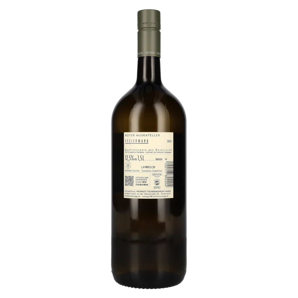 Tschermonegg Roter Muskateller Steiermark 2025 12,5% Vol. 1,5l