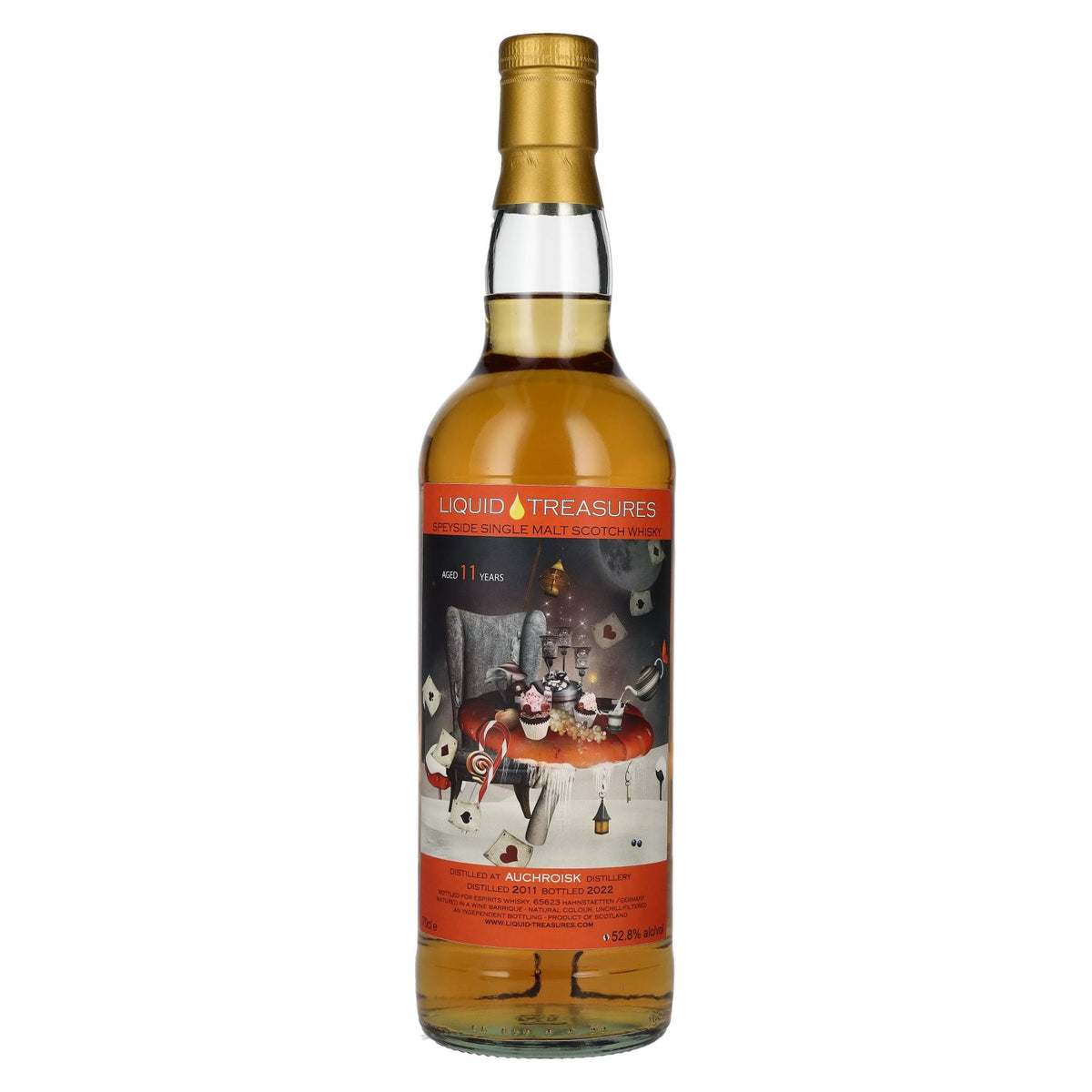 Liquid Treasures Auchroisk 11 Years Old Wonderland Speyside Single Malt 2011 52.8% vol. 0.7l