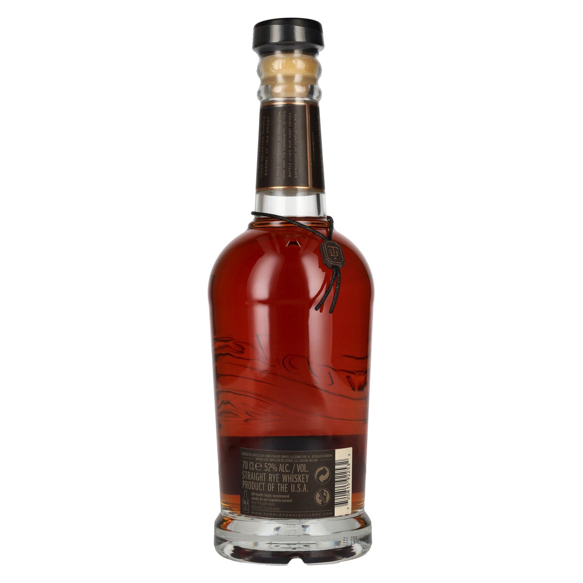 Templeton Rye Whiskey 10 Years Old SINGLE BARREL Straight Rye Whiskey 52% vol. 0.7 l