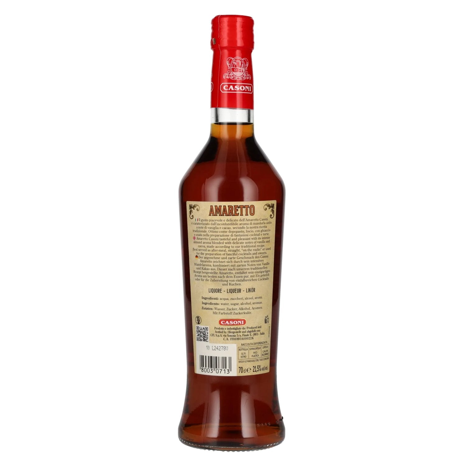 Casoni AMARETTO Liquore 21,5% Vol. 0,7l
