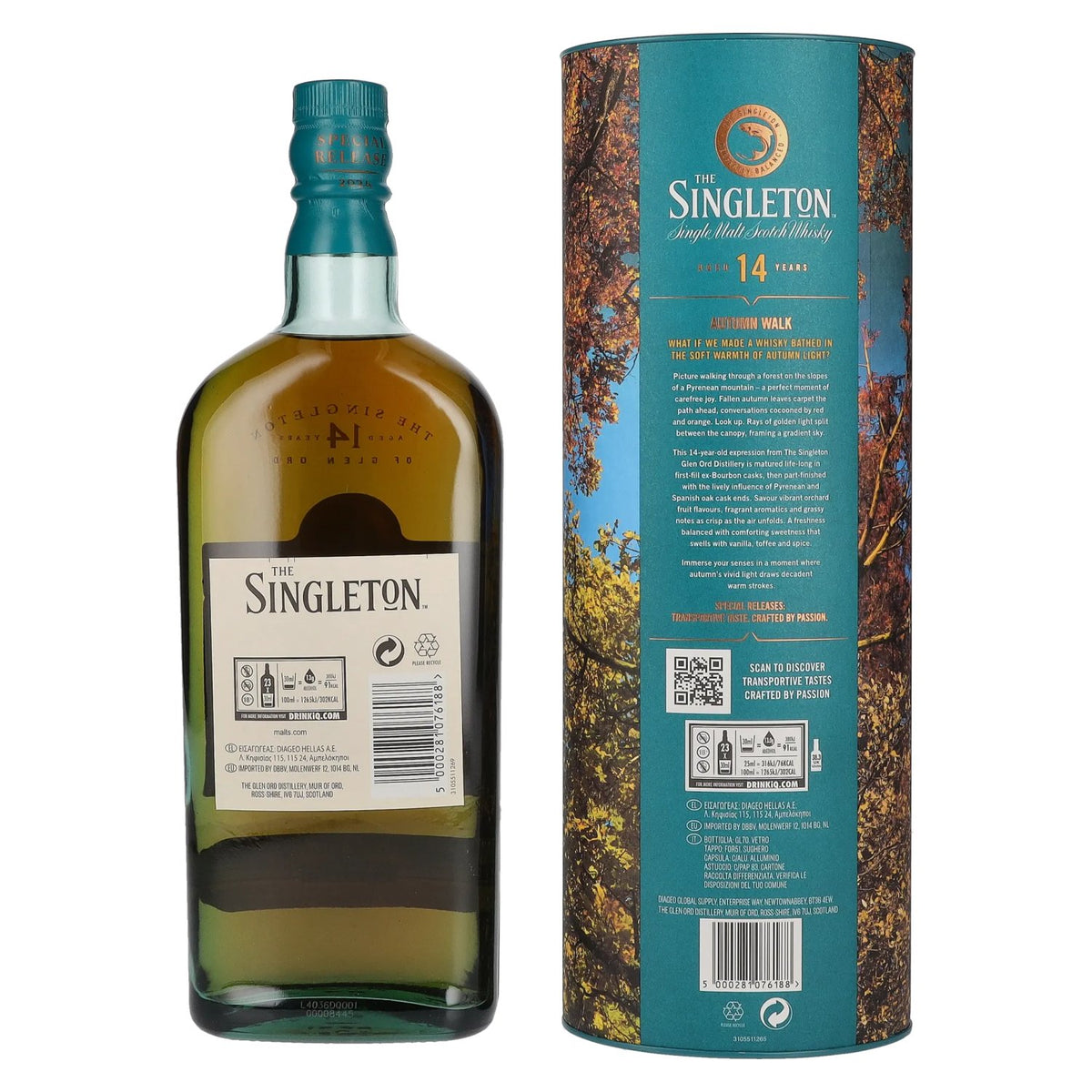 The Singleton 14 ans d'âge Glen Ord « Autumn Walk » Single Malt Édition spéciale 2024 54,7 % vol. 0,7 l dans un coffret cadeau