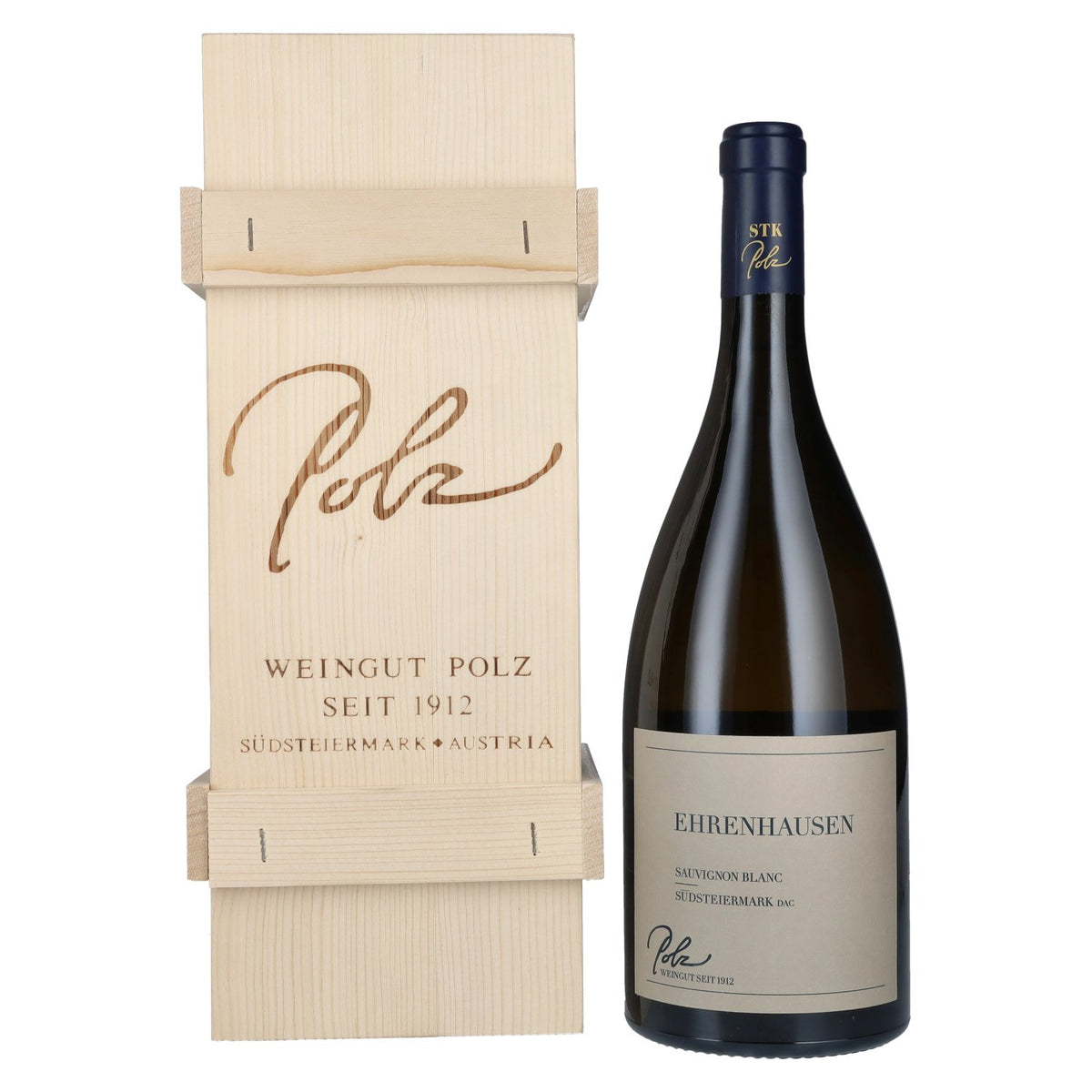 Polz Sauvignon Blanc South Styria Ehrenhausen DAC 2024 12.5% ABV 1.5l in a wooden box