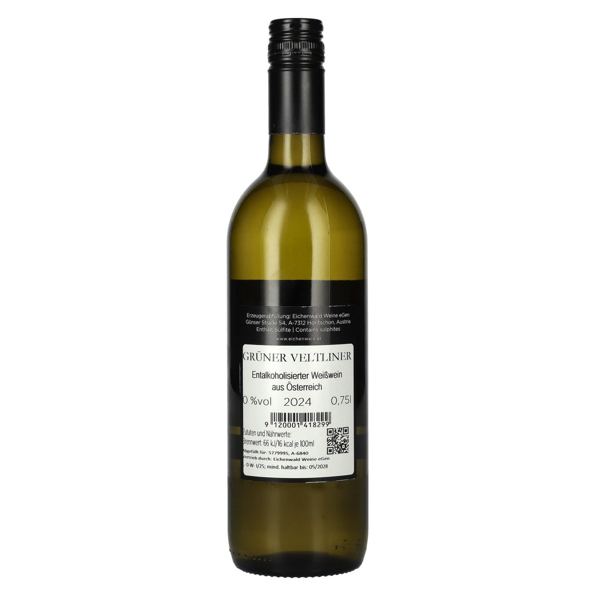 Eichenwald HET VERSTOPSPEL Grüner Veltliner alcoholvrij 2024 0,75 l
