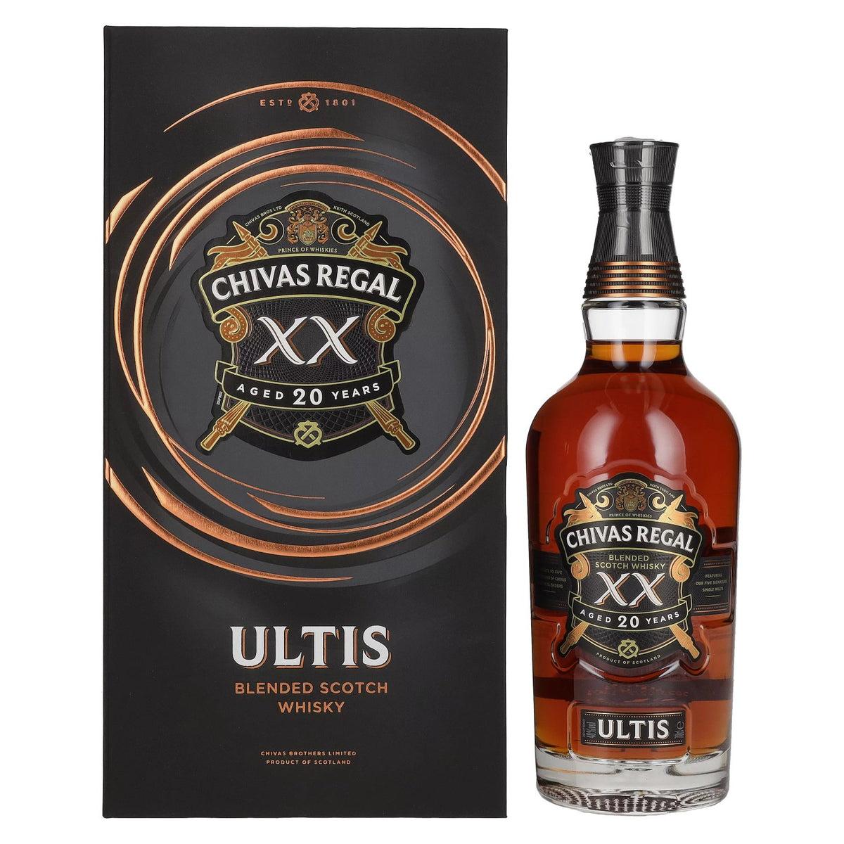 Chivas Regal ULTIS XX 20 Years Old Blended Scotch Whisky 40% vol. 0.7 l in a gift box