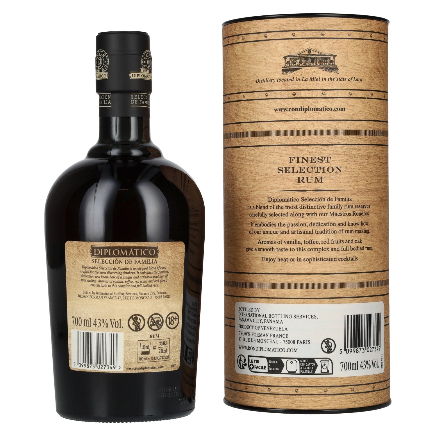 Diplomático SELECCIÓN DE FAMILIA Rum 43% Vol. 0,7l in Geschenkbox