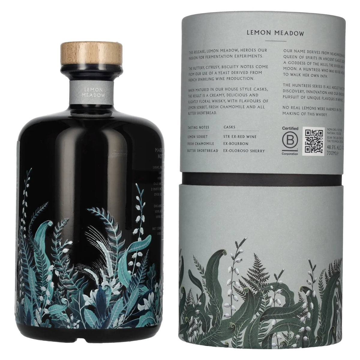 Nc'nean Huntress Lemon Meadow Single Malt Scotch Whisky, Organic, 48.5% vol., 0.7 l, in a gift box
