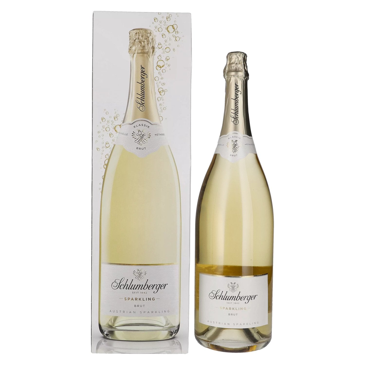 Schlumberger Sparkling Vintage Sekt Brut 2021 12% Vol. 3l en boîte cadeau