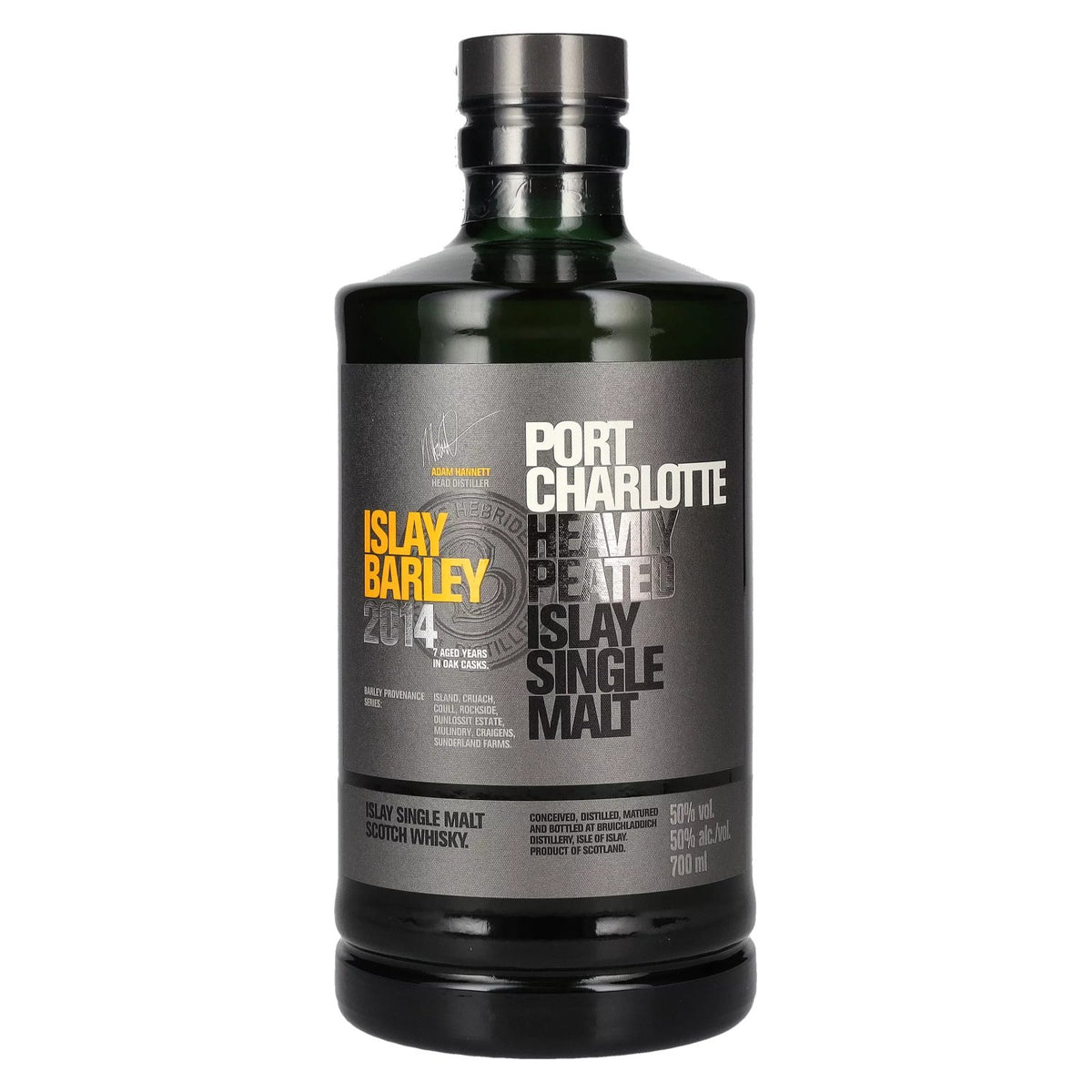 Port Charlotte ISLAY BARLEY Heavily Peated Islay Single Malt 2014 50% ABV 0.7l