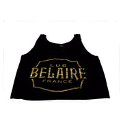 Luc Belaire Crop Tank Top Zwart-Goud