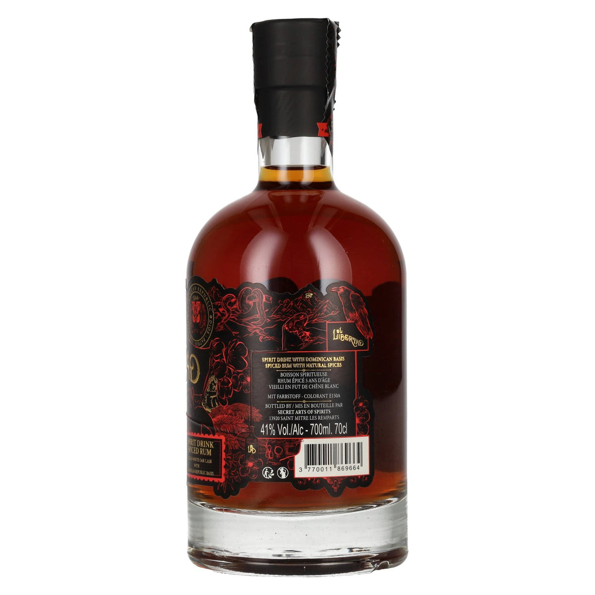 El Libertad 5 ans d'âge « Flavor of FREEDOM » – Rhum épicé 41 % vol. 0,7 l