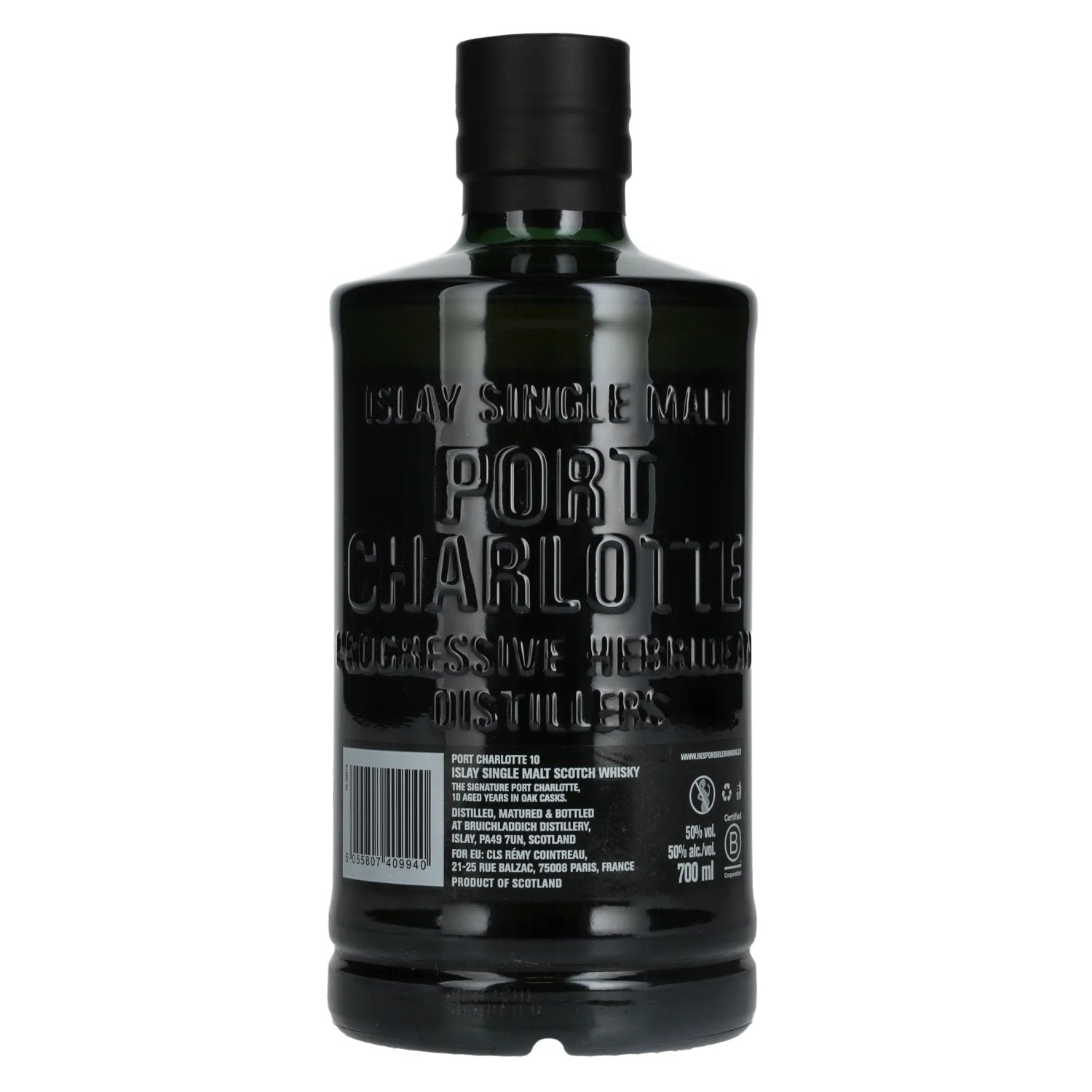 Port Charlotte 10 Years Old Heavily Peated Islay Single Malt 50% Vol. 0,7l