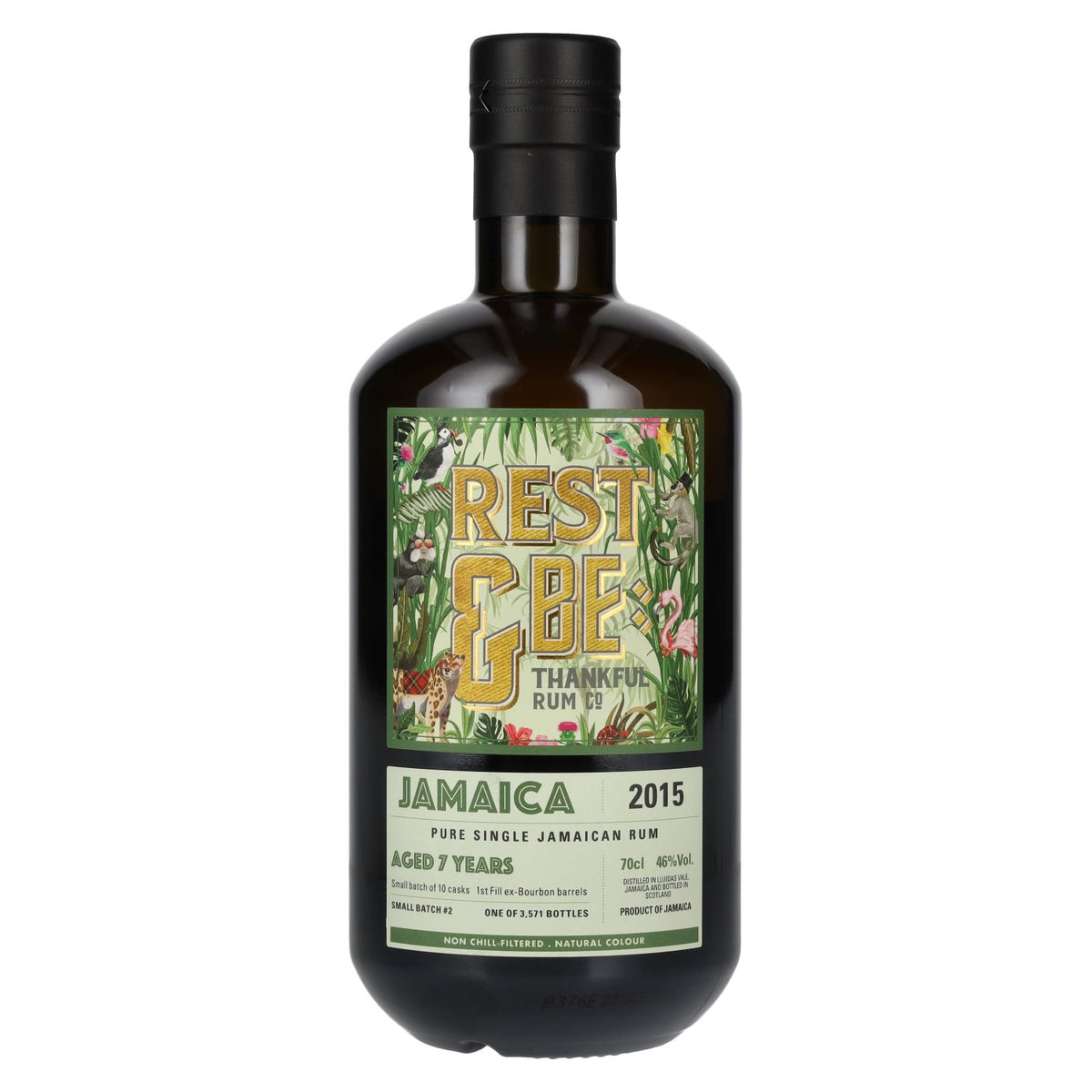 Rest &amp; Be Thankful JAMAICA 7 Years Old Pure Single Jamaican Rum 2015 #2 46% vol. 0.7 l