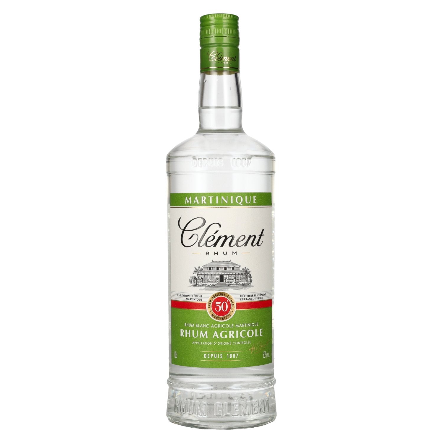 Clément Rhum Agricole Blanc 50% Vol. 1l