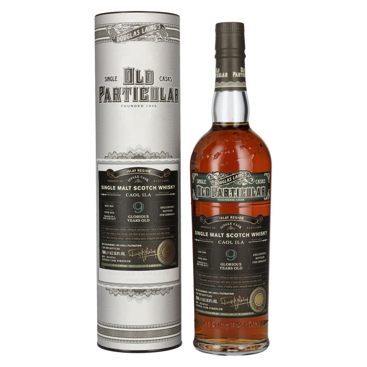 Douglas Laing OLD PARTICULAR Caol Ila 9 Years Old Single Cask Malt 2015 56,8% vol. 0,7 l in geschenkverpakking