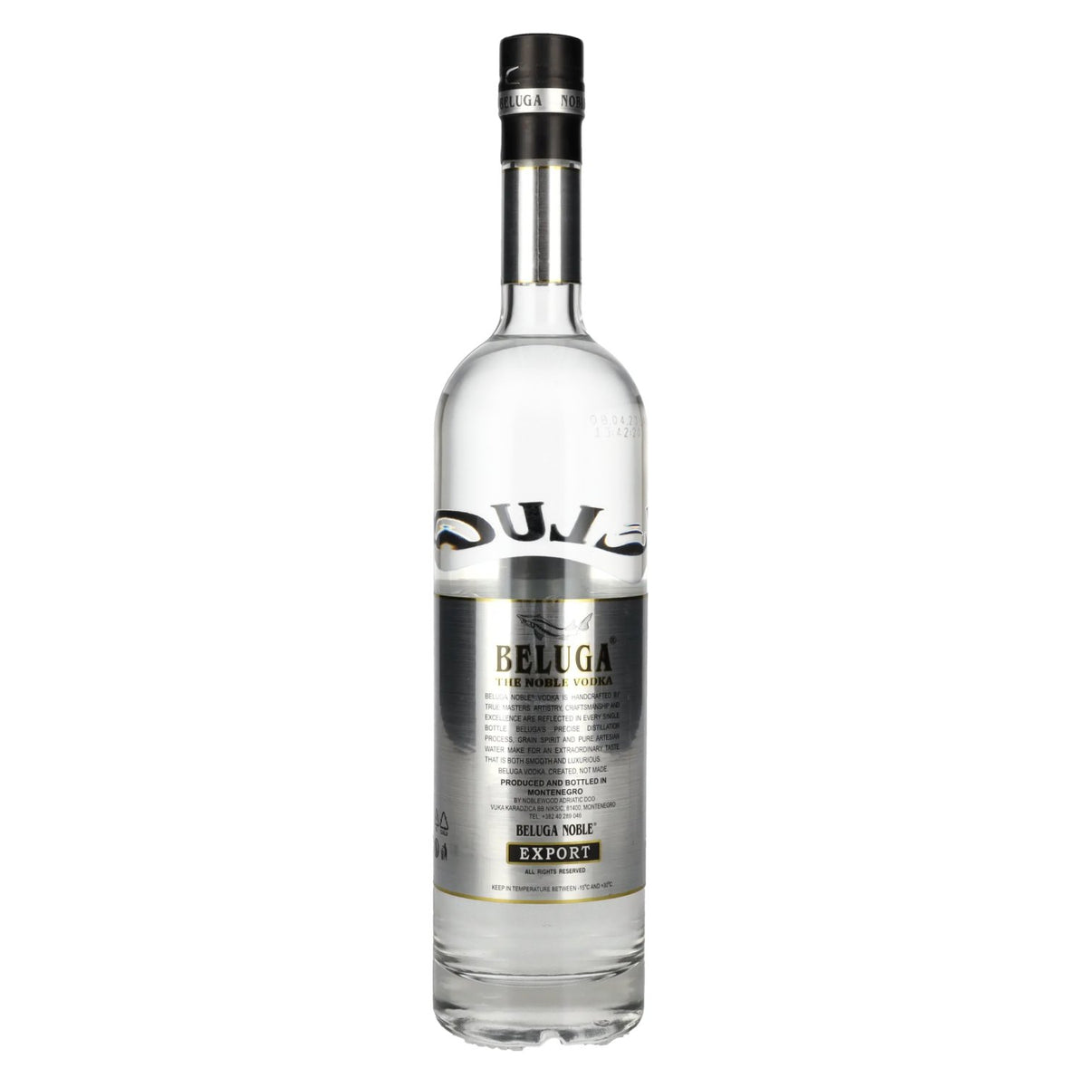 Beluga Noble Vodka EXPORT Montenegro 40% vol. 0.7 l