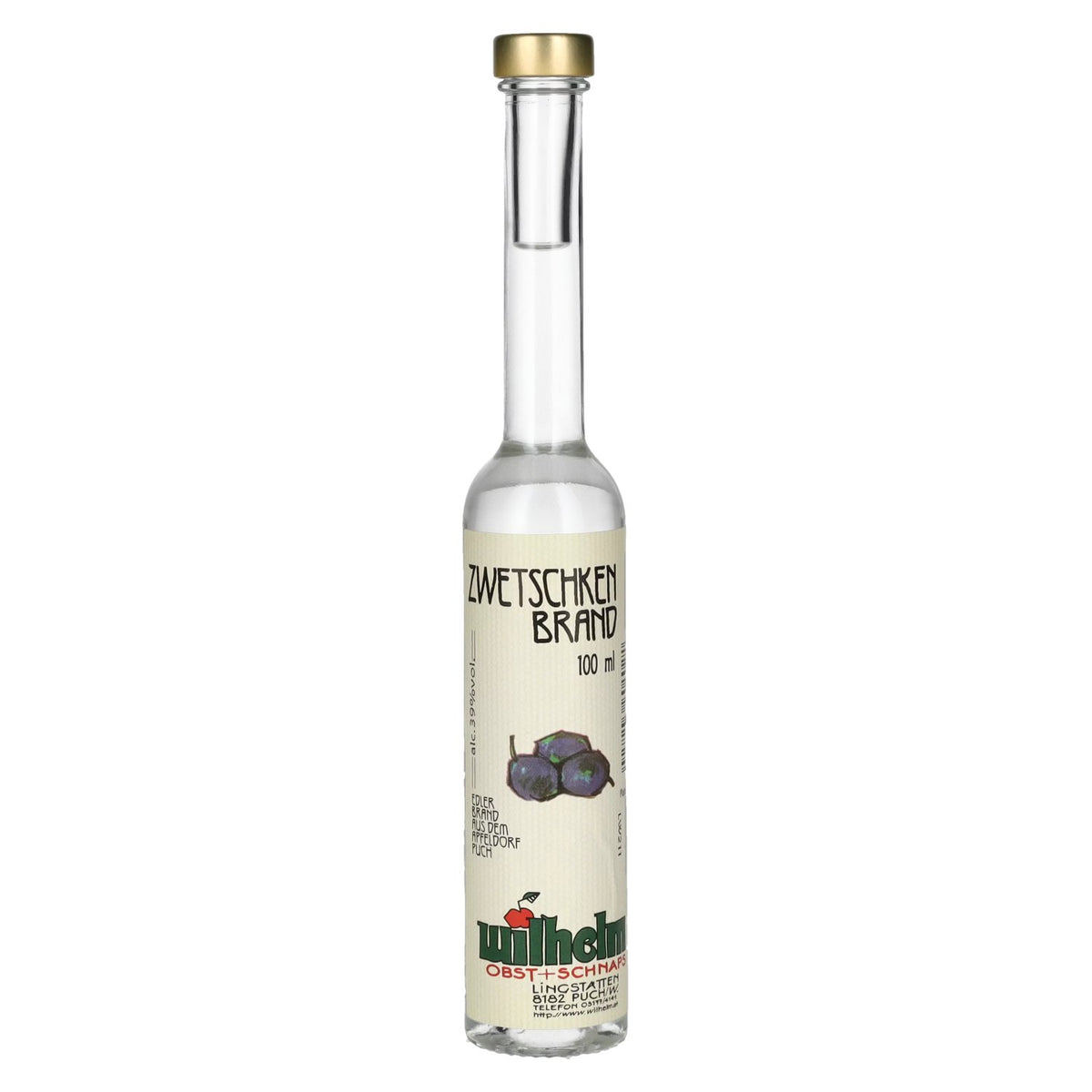 Wilhelm Zwetschkenbrand 39 % vol. 0,1 l