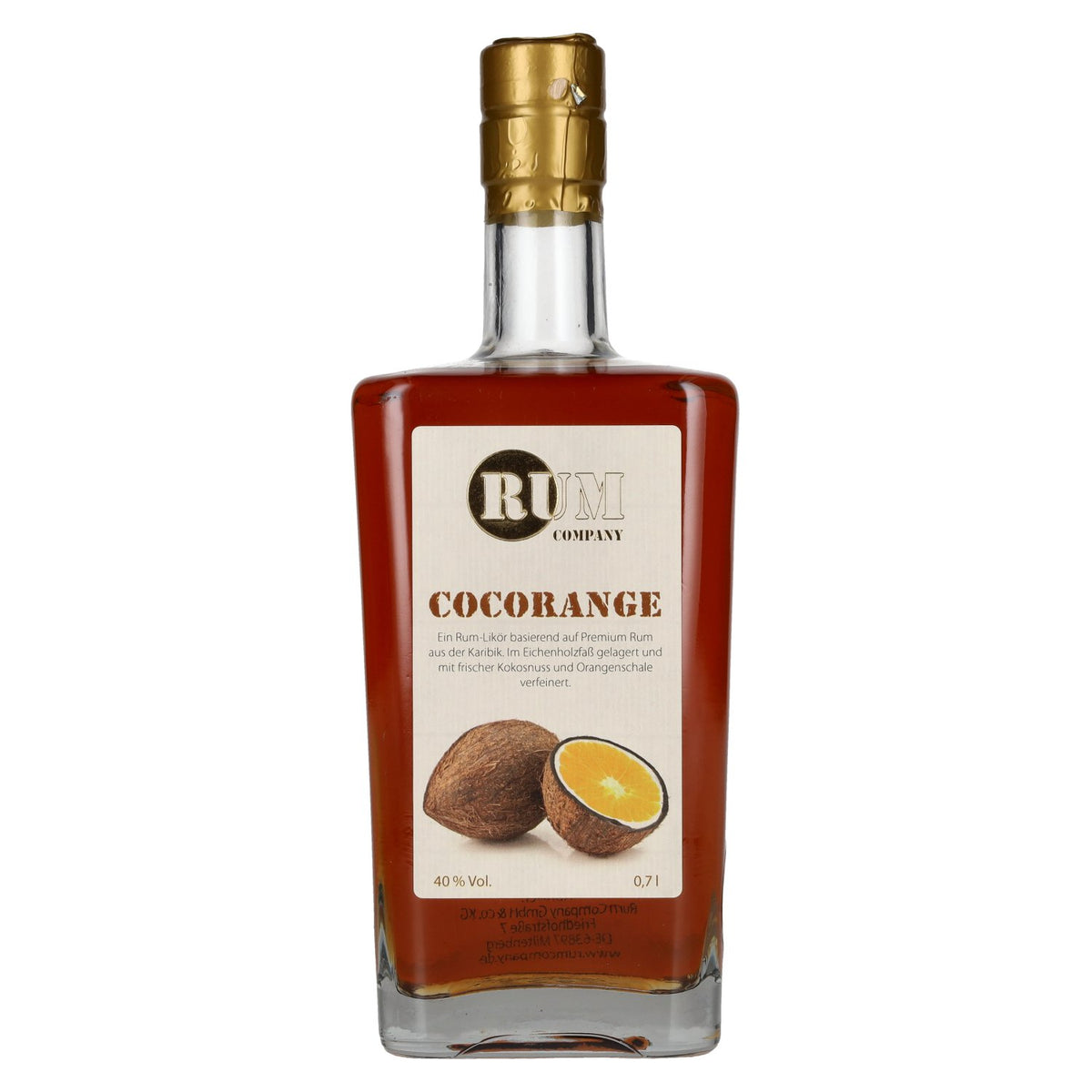 Rum Company COCORANGE, 40% vol., 0,7 l
