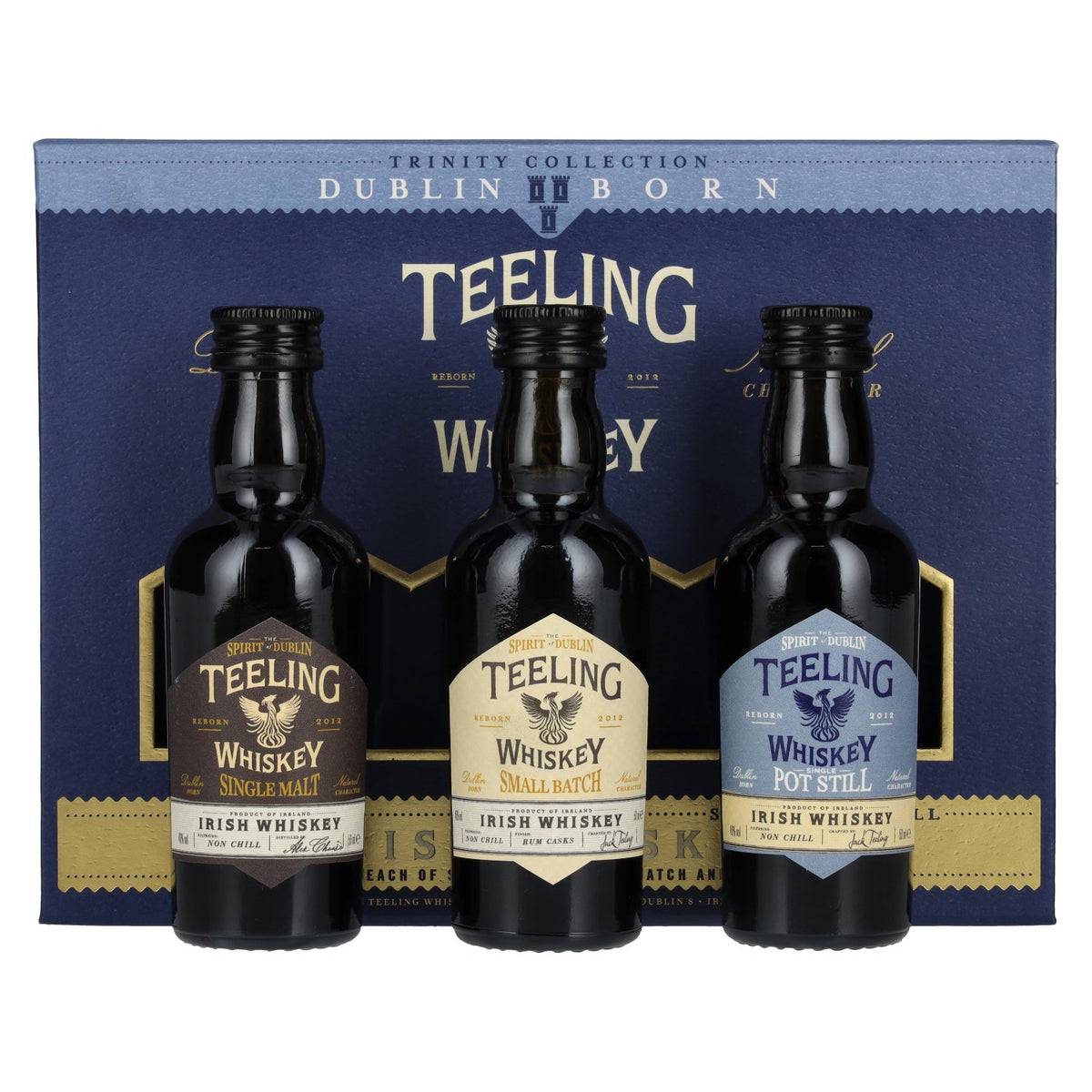 Teeling Whiskey TRINITY PACK Irish Whiskey 46% vol. 3 x 0.05 l