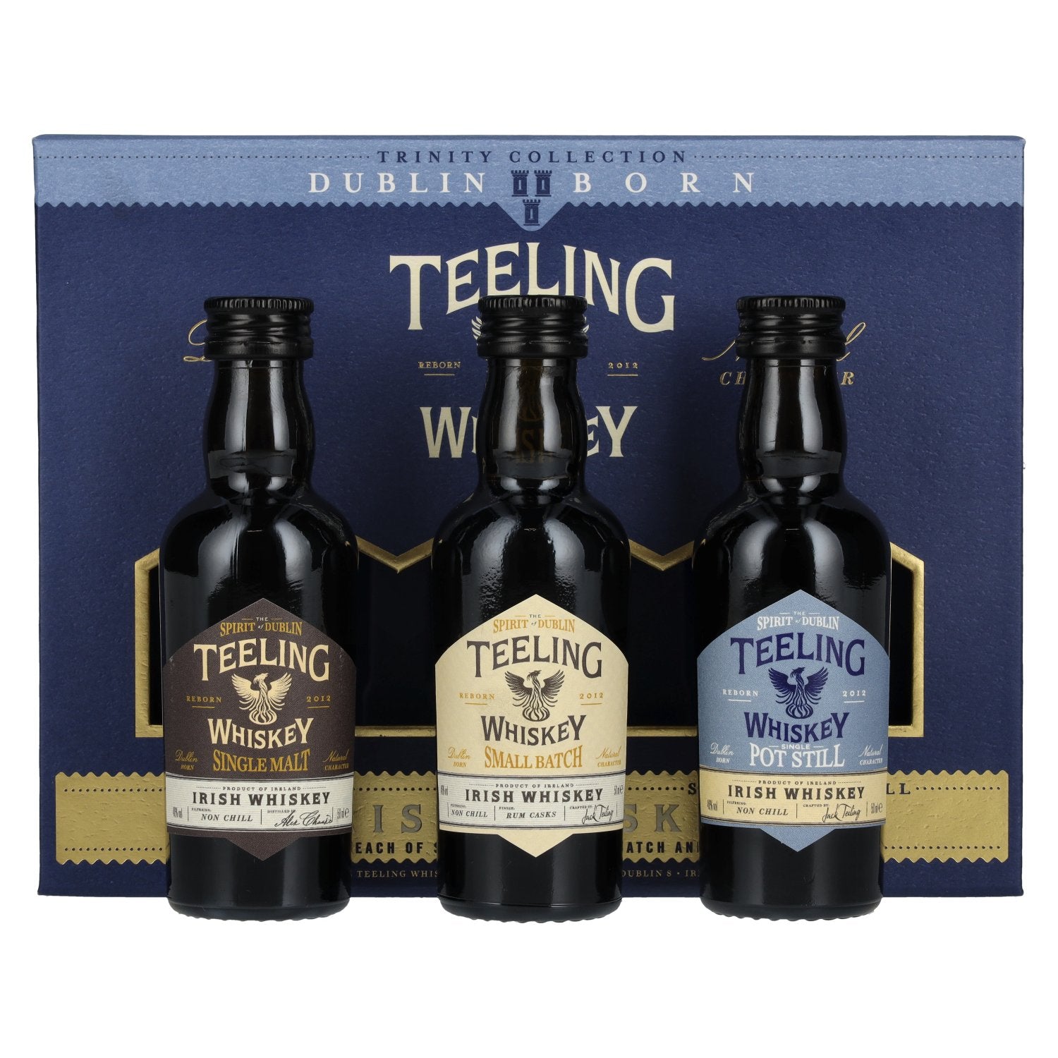 Teeling Whiskey TRINITY PACK Ierse whiskey 46% Vol. 3x0,05l