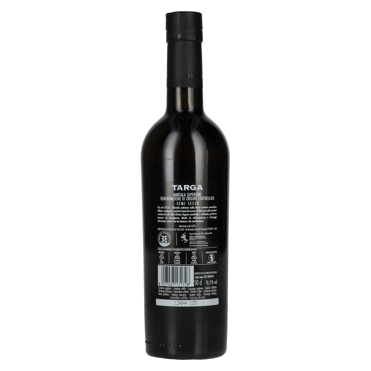 Cantine Florio TARGA Marsala Superiore Semisecco 2019 18,5% Vol. 0,5l