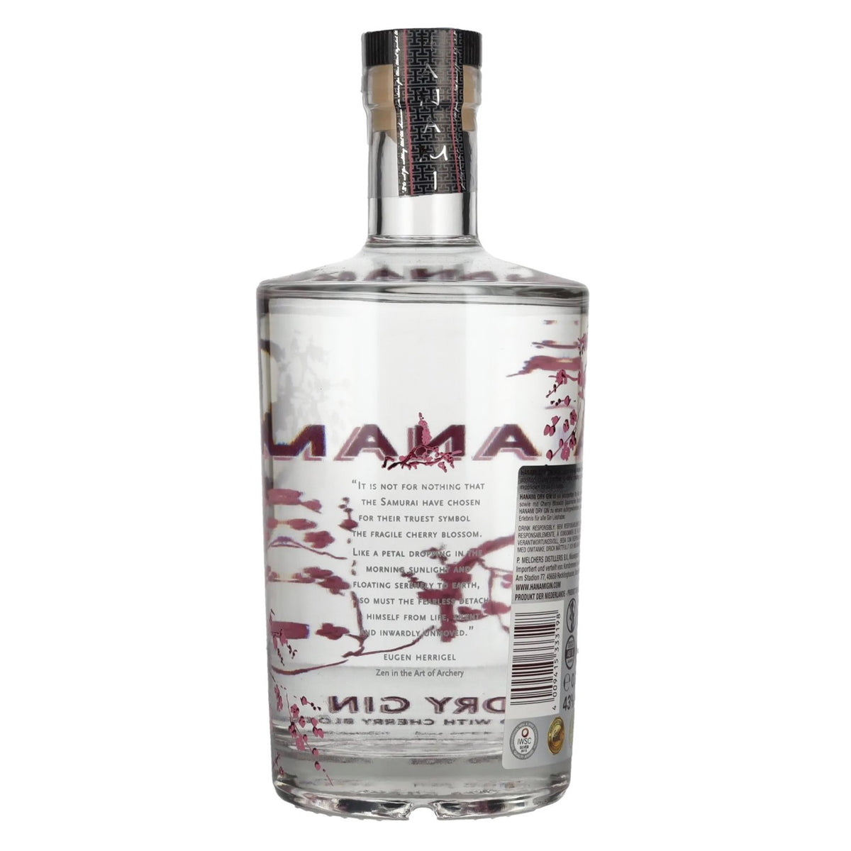 Hanami Dry Gin 43% ABV 0.7l
