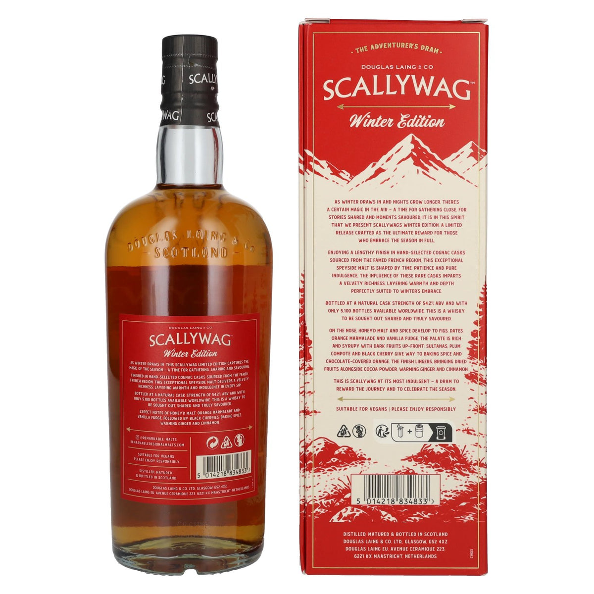 Douglas Laing SCALLYWAG Cognac Cask The Winter Edition 2026 54,2% Vol. 0,7l in Geschenkbox
