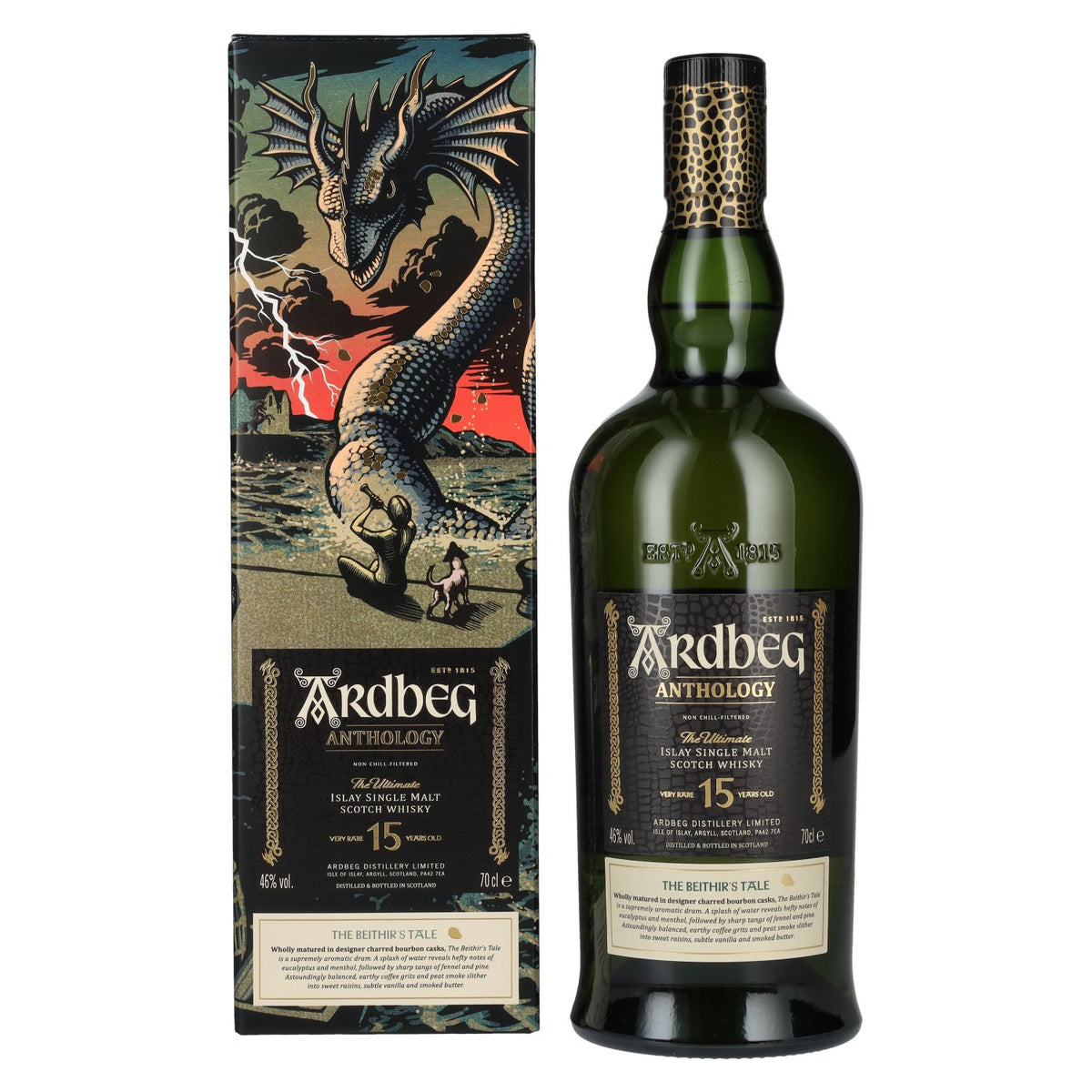 Ardbeg 15 Years Old The Ultimate The Beithir’s Tale Islay Single Malt 46% vol. 0.7l in a gift box