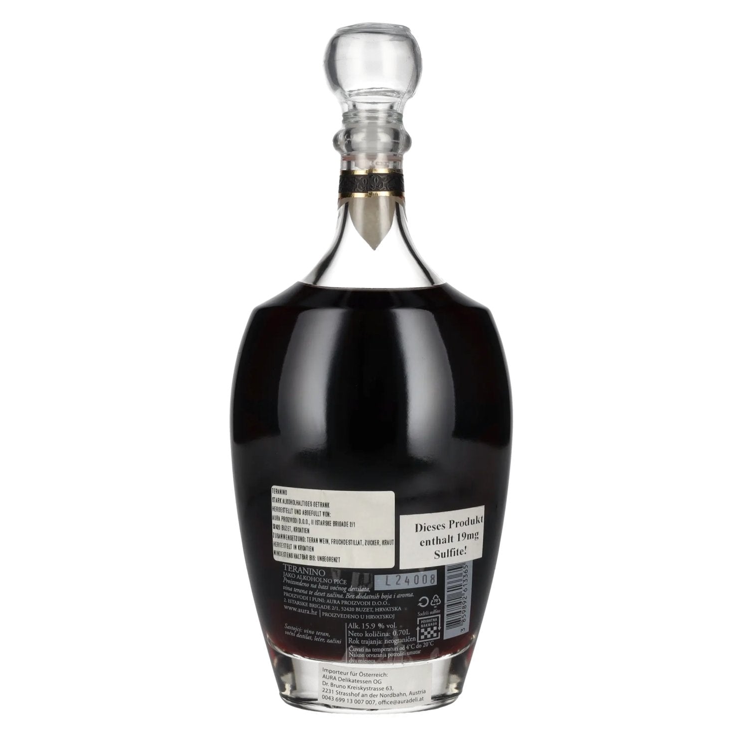 Aura Teranino Red Wine Liqueur 15,9% vol. 0,7l