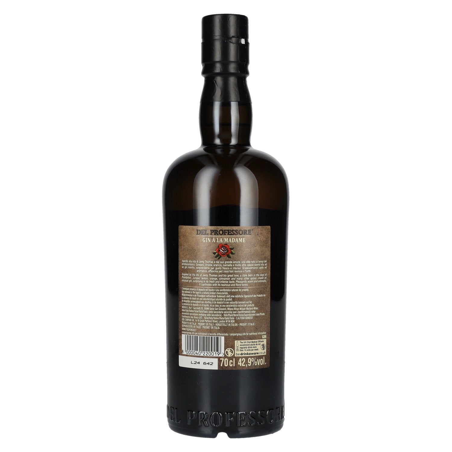 Del Professore Gin À LA MADAME Impossible à imiter 42,9% vol. 0,7l