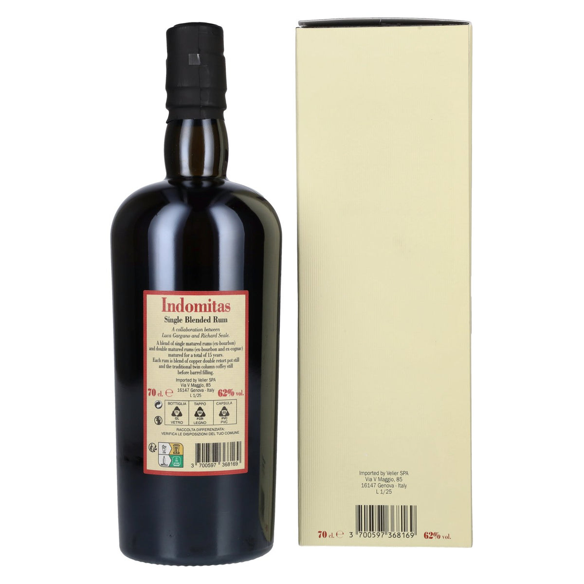 Foursquare 15 Years Old INDOMITAS Single Blended Rum 62% vol. 0,7 l in geschenkverpakking