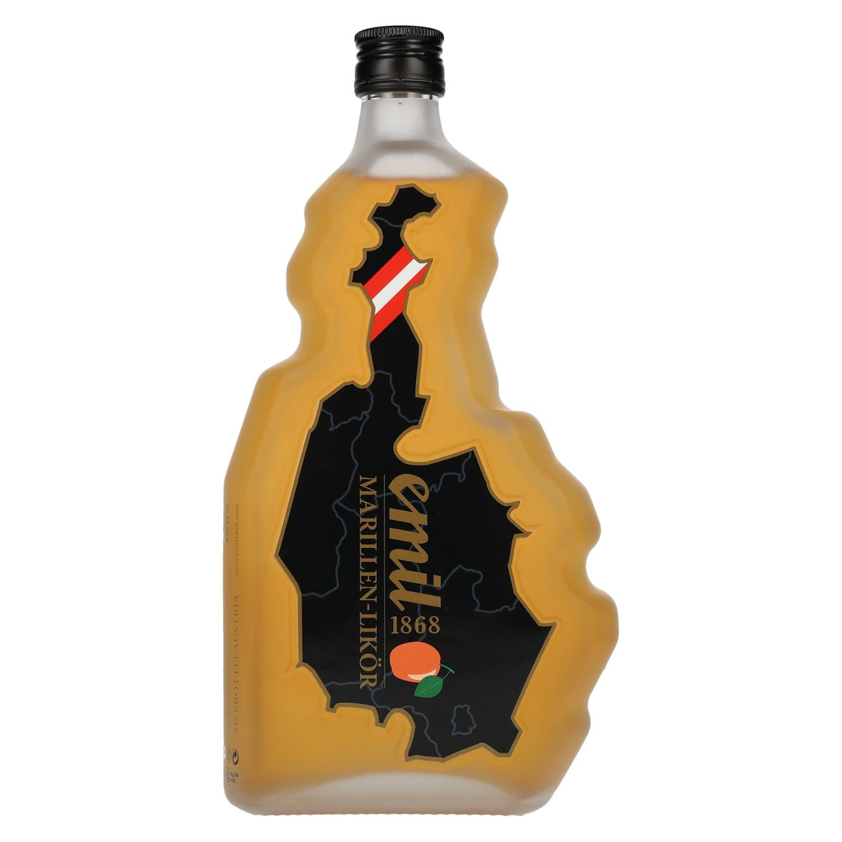 emil 1868 abrikozenlikeur 20% vol. 0,7 l in een Oostenrijkse fles