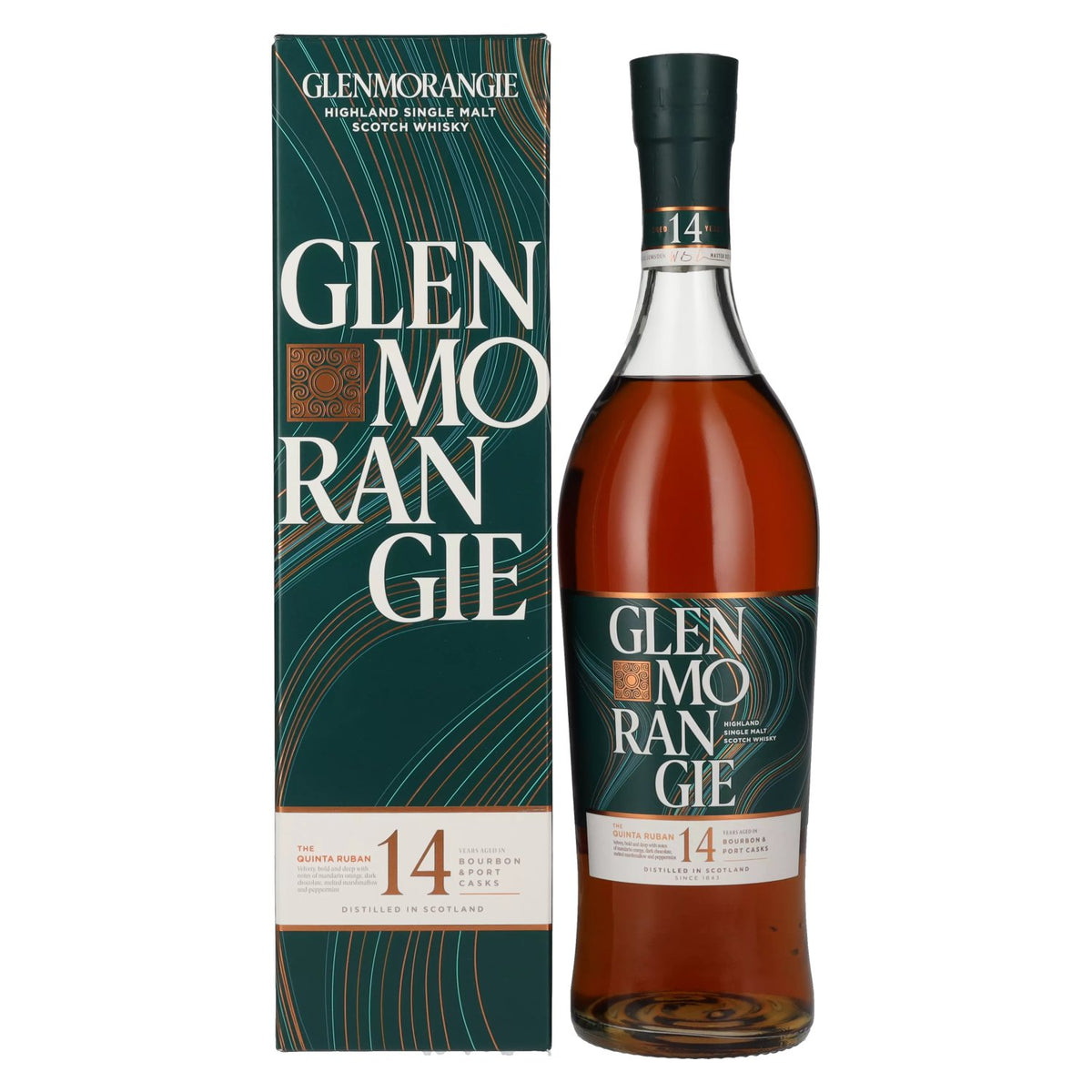 Glenmorangie The QUINTA RUBAN 14 Years Old Highland Single Malt 46% ABV 0.7l in a gift box